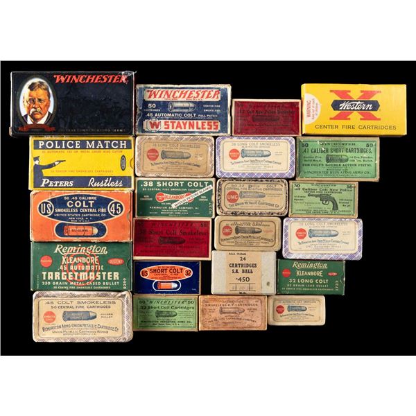COLLECTOR LOT OF COLT CALIBER CARTRIDGE BOXES