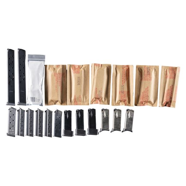 21 PISTOL MAGAZINES.