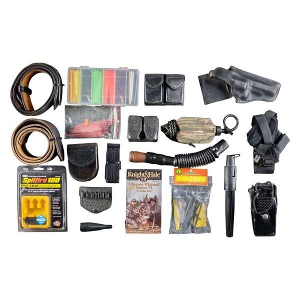 GROUPING OF FIREARM AND ARCHERY EQUIPMENT.