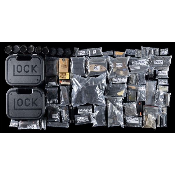 LARGE ASSORTED GROUP OF GUN PARTS.