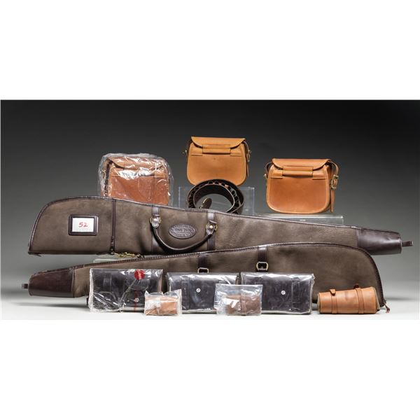 GROUP OF LEWIS DRAKE GUN ACCESSORIES.