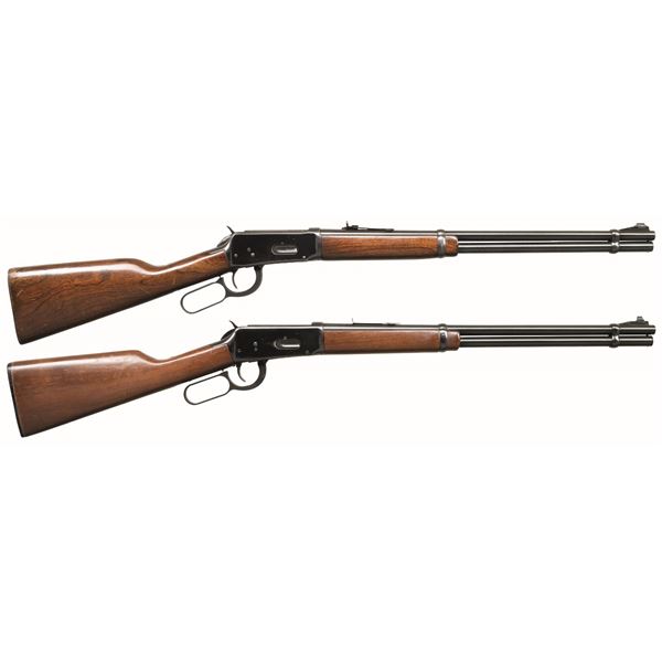 PAIR OF WINCHESTER MODEL 94 LEVER ACTION CARBINES.