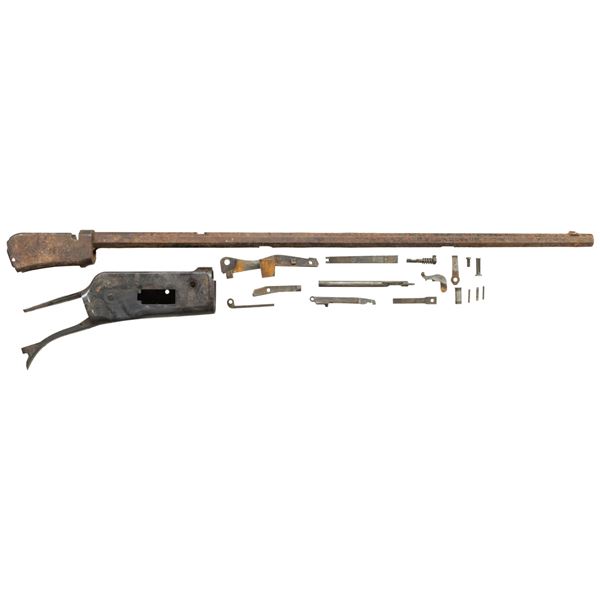 WINCHESTER 71 RECEIVER & 1890 BARRELLED ACTION.