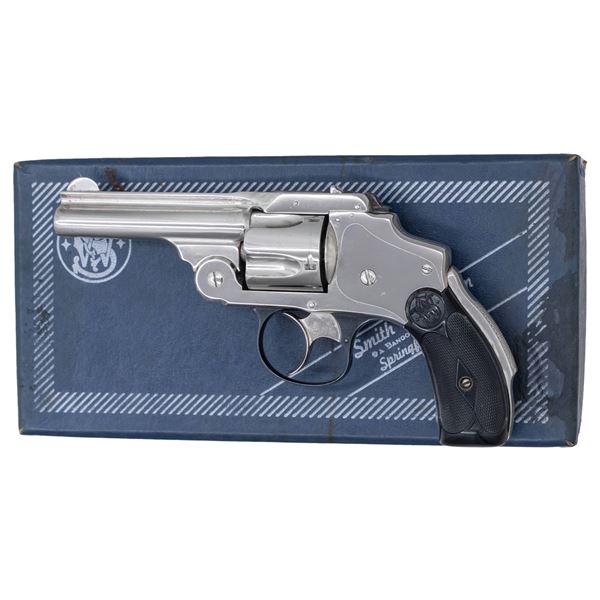 SMITH & WESSON 38 SAFETY HAMMERLESS DA REVOLVER W/