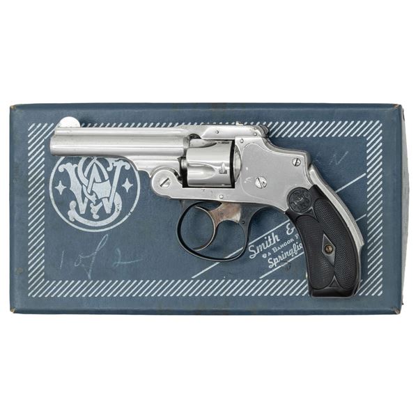 SMITH & WESSON 32 SAFETY HAMMERLESS DA REVOLVER.