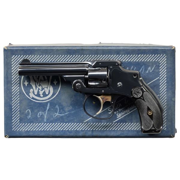 SMITH & WESSON 32 SAFETY HAMMERLESS DA REVOLVER.