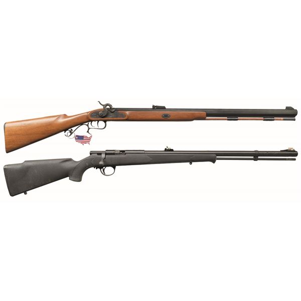 THOMPSON CENTER & CVA MUZZLE LOADING RIFLES.