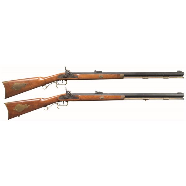2 THOMPSON CENTER HAWKEN PERCUSSION RIFLES.