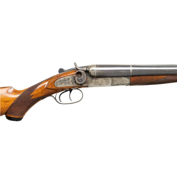 STEVENS NO. 225 HAMMER SXS SHOTGUN.