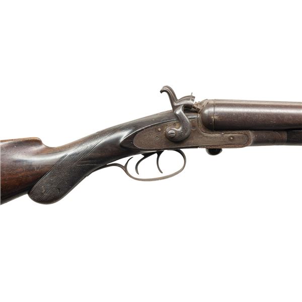 BRITISH W RICHARDS SIDE-LEVER, HAMMER SXS SHOTGUN.