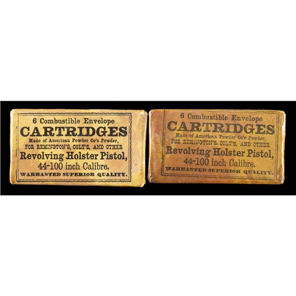 2 GOOD COLT .44 ARMY CARTRIDGE PACKS.