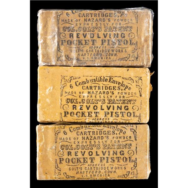 3 PACKS OF COLTS .31 CALIBER POCKET MODEL
