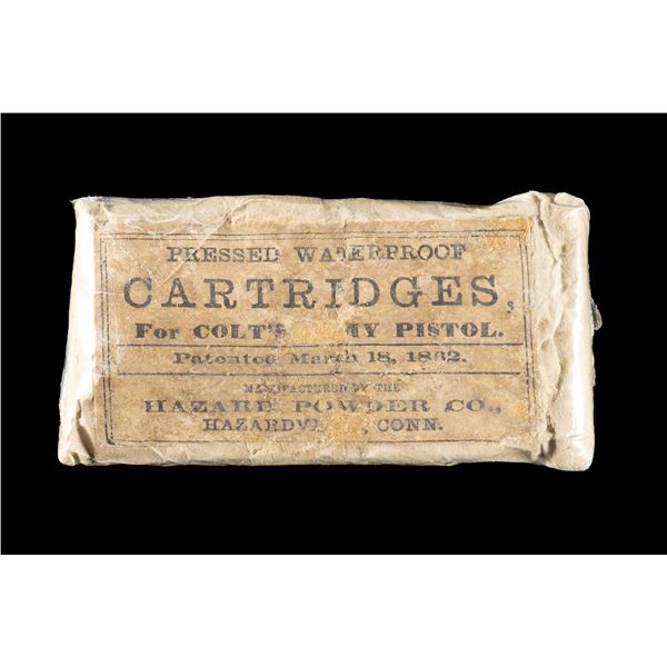 RARE EARLY 1862 COLT ARMY CARTRIDGE PACK.