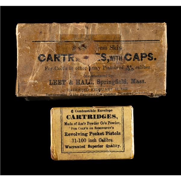CIVIL WAR ERA COMBUSTABLE ENVELOPE CARTRIDGES FOR