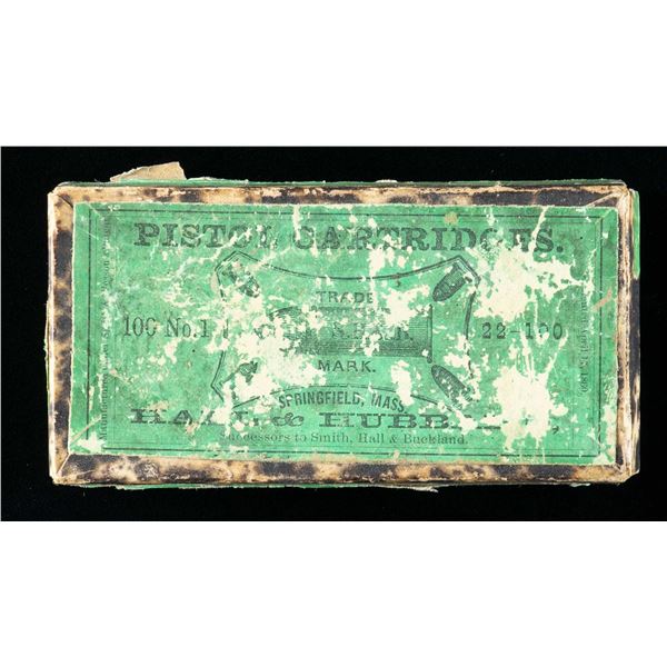 RARE GREEN LABEL CIVIL WAR 22 CALIBER CARTRIDGE