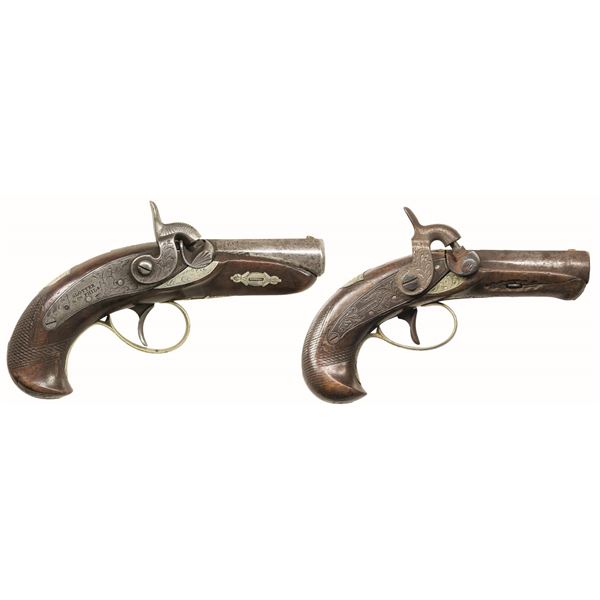 2 POCKET PERCUSSION PHILADEPLHIA STYLE DERINGERS.