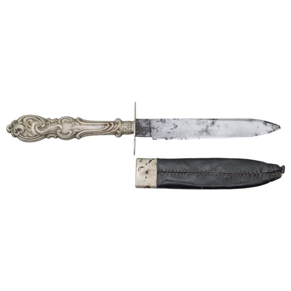 CIVIL WAR CUTLERY HANDLE BOOT OR BELT KNIFE.