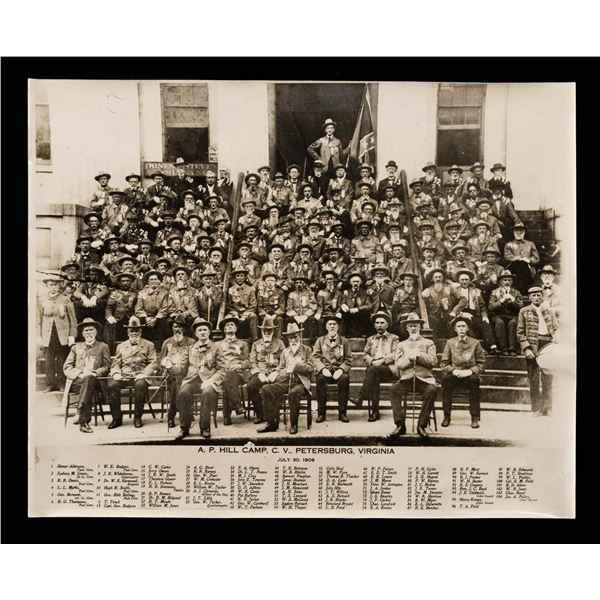 UNITED CONFEDERATE VETERANS 1909 GROUP PHOTO,