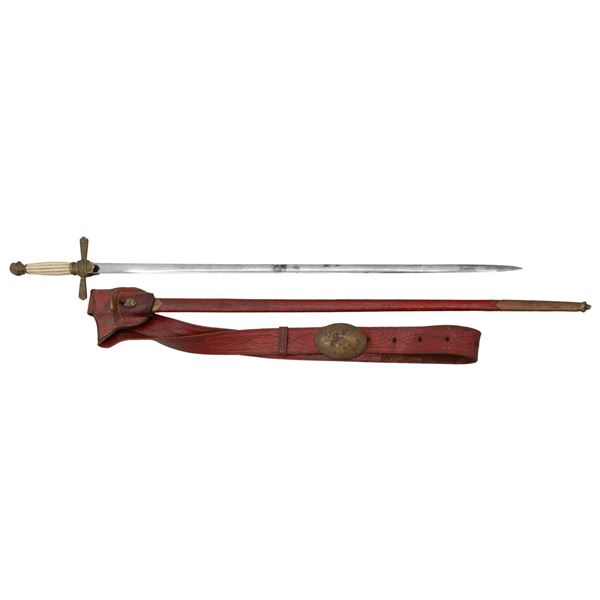 CIRCA 1850 MIIITIA SERGEANT'S SWORD WITH SLING.