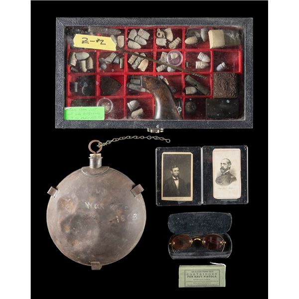 GROUP OF CIVIL WAR RELICS & ACCESSORIES.