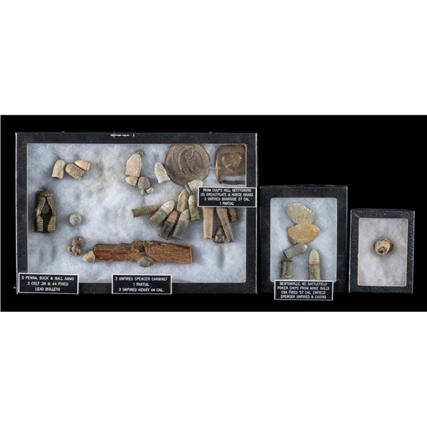 CIVIL WAR BATTLEFIELD RECOVERED RELICS INCLUDING 2
