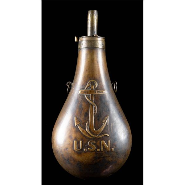 SCARCE US NAVY RIFLE FLASK.