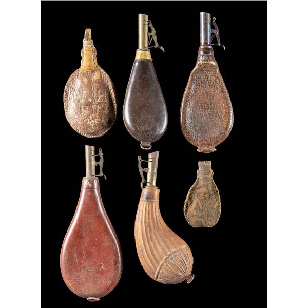 GROUP OF 6 SHOT BAGS.