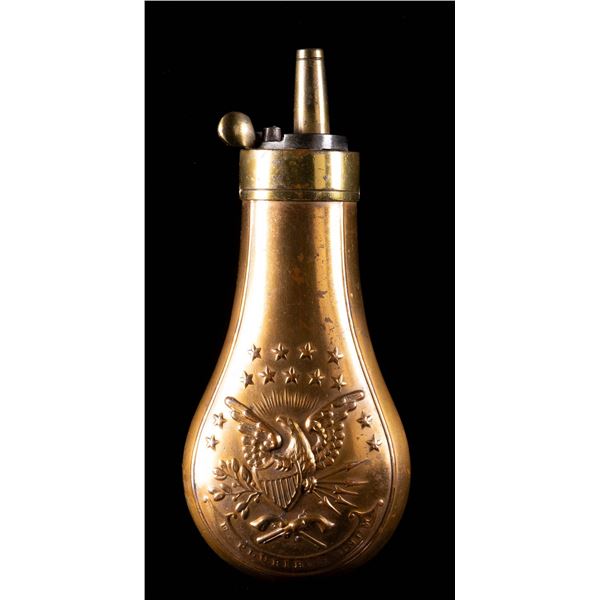 FINE EAGLE & ARMS PISTOL FLASK.