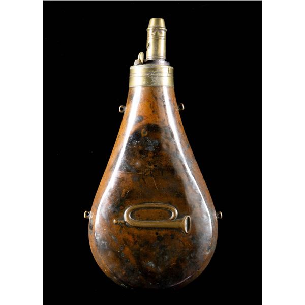 SCARCE "PUBLIC PROPERTY" RIFLE FLASK.