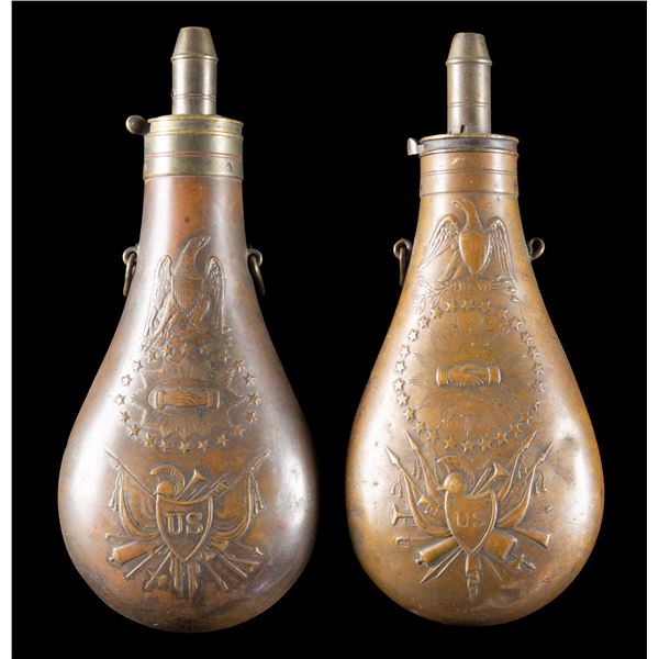 2 MEXICAN WAR 1846 & 1847 DATED RIFLE POWDER