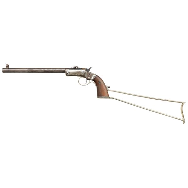 STEVENS NEW MODEL NO. 40 POCKET RIFLE WITH STOCK.