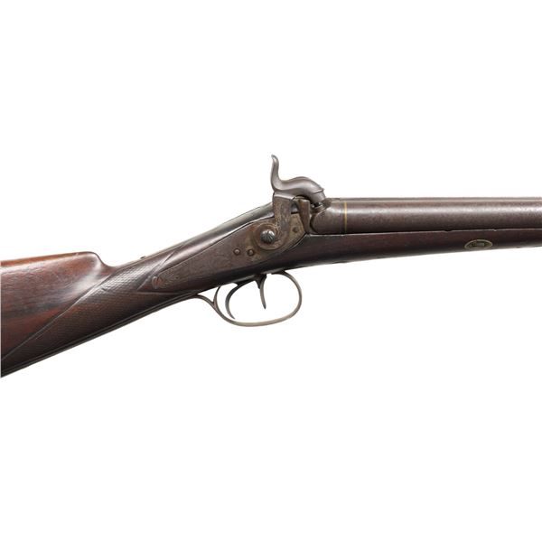 BELGIAN PROOFED MANTON SXS PERCUSSION SHOTGUN.