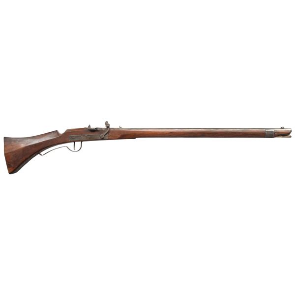REPRODUCTION MATCHLOCK STRAIGHT RIFLED MUSKET.
