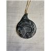 Image 3 : 10k Gold Necklace w/ Signed West Coast Native Heida Pendant Nicely Carved