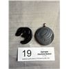 Image 1 : Very Nice West Coast Native Heida Raven Pendant and Seal Pendant Nicely Carved Signed