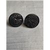 Image 2 : Very Nice Pair of West Coast Native Earrings and Pendant Raven Signed By Artist