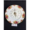 Image 2 : Vintage Royal Albert Old Country Roses 10.5" Diameter Wall Clock Plate