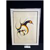 Image 1 : Very Nicely Framed West Coast Native Numbered Print Mother and Child Signed By Artist