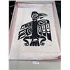 Image 1 : Very Nice West Coast Native Serigraph On Rice Paper Titled Heida Raven Signed By Artist