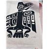 Image 2 : Very Nice West Coast Native Serigraph On Rice Paper Titled Heida Raven Signed By Artist