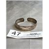 Image 1 : Antique Sterling Silver Etched Cuff Bangle Marked Sterling Very Nice!