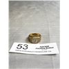 Image 1 : Mens Marked 18kt Elec Plate Faux Diamond RING