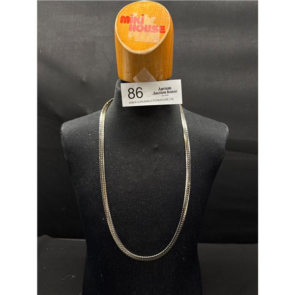 Very Heavy White Gold Chain Marked 14k GF