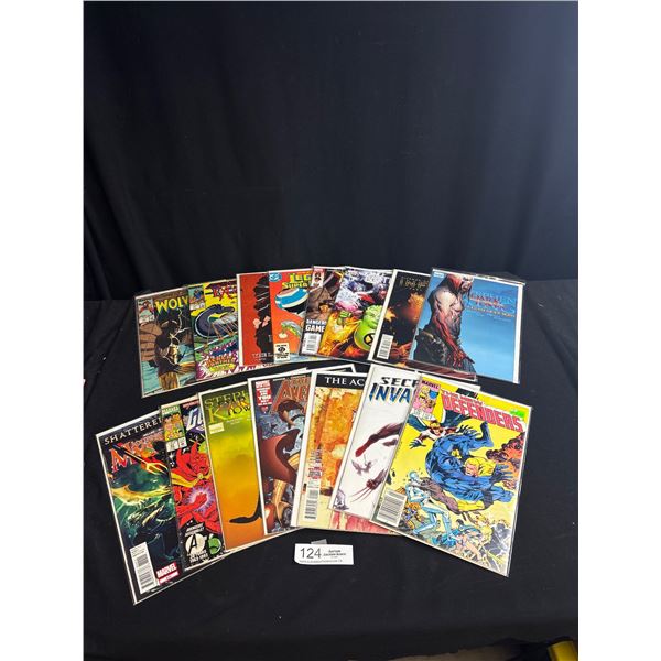 Nice Lot of 15 Good Comics on Board in Bag