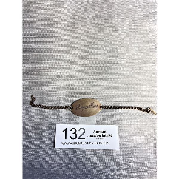 Vintage Sterling Silver ID Bracelet
