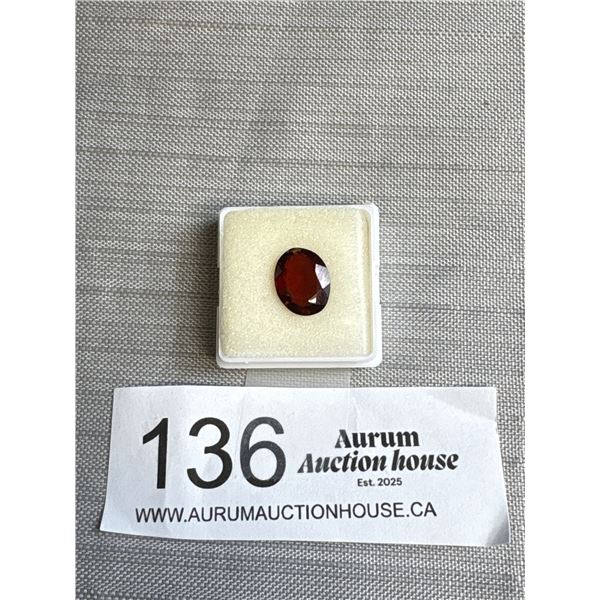 Natural Garnet 5.10 ct 12.00 x 9.30 x 4.79 mm Oval Cut - VS - Brazil - Untreated