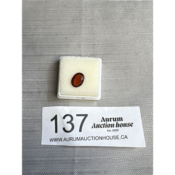 Natural Big Garnet 2.88 ct 10.26 x 7.65 x 3.56 mm. Oval Cut - VS - Brazil - Untreated