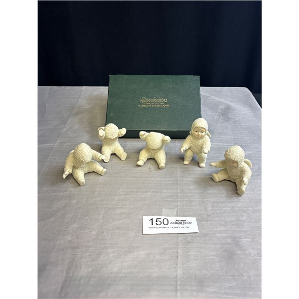 Lot of 5 Vintage Snowbabies in Box