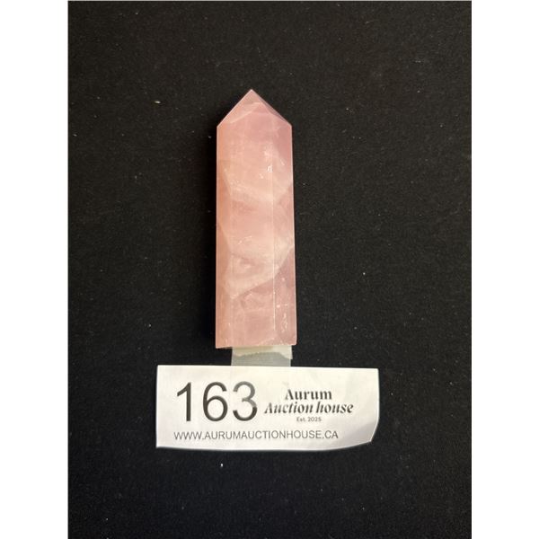 A Nice Rose Quartz Crystal Point Approx 3" Tall