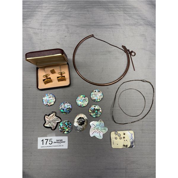 Vintage Collectible Jewelry Lot of Abalone Earrings